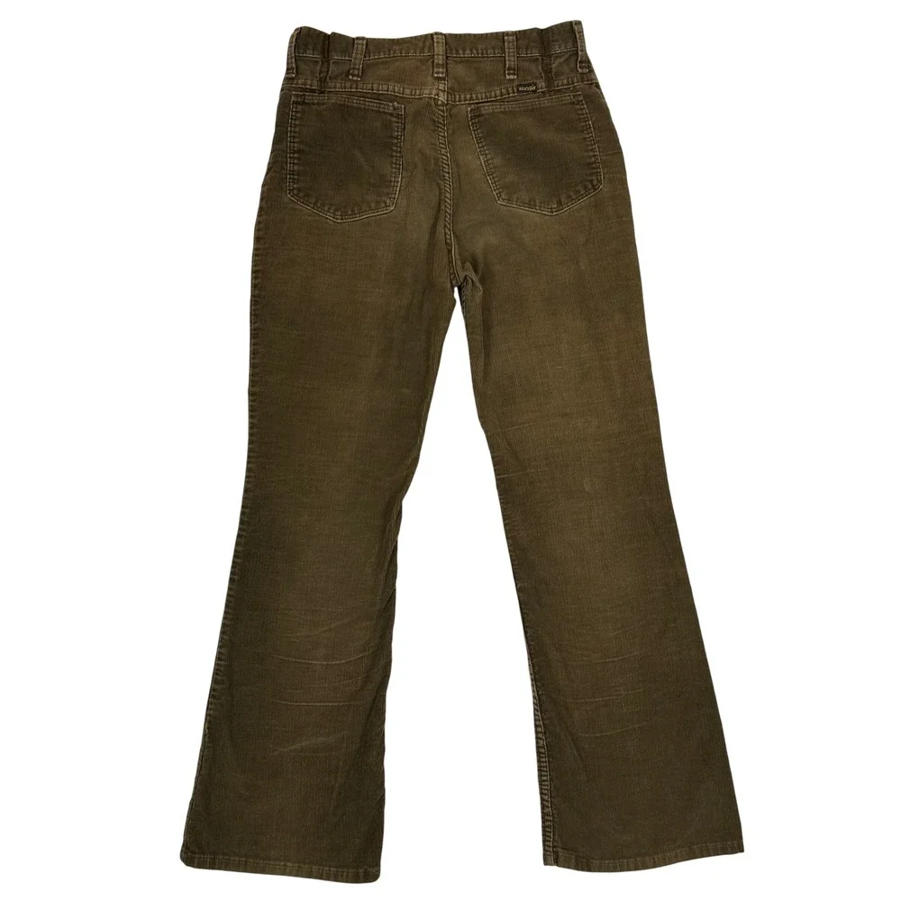 Vintage Wrangler Brown Corduroy Pants Mens 29x30 Straight Leg 7K605B